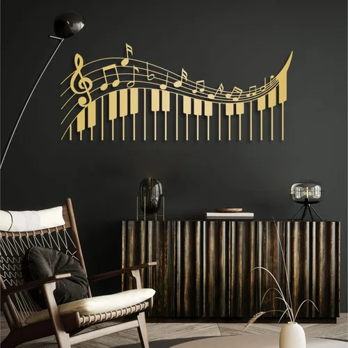 Vista 5 de Nota de metal musical para pared, notas musicales y arte de pared de metal para piano, decoración de pared de metal musical, arte de pared de notas