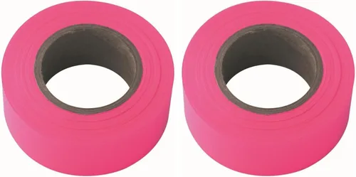Vista 2 de IRWIN Tools STRAIT-LINE - Cinta señalizadora, 45,7 metros, Glo-Rosa (65603)