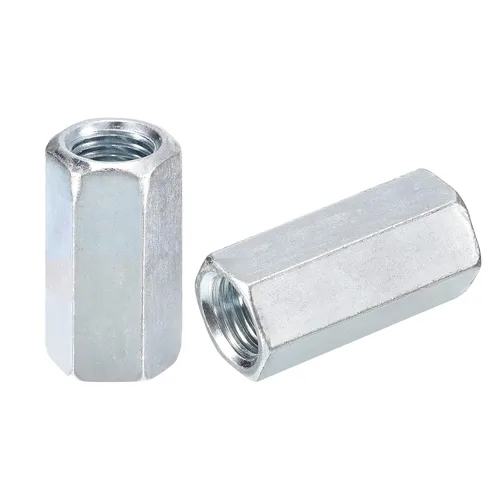 Vista 13 de uxcell Tuercas de acoplamiento M5x8x12mm - Acoplador de varilla roscada hexagonal de acero al carbono galvanizado para muebles, electrónico