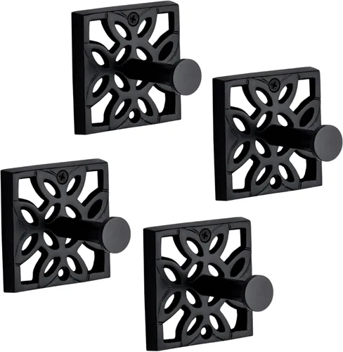Vista 10 de Autumn Alley Dos Ganchos Dorados, Gancho para Toallas de Baño, Gancho para Bata Montado en la Pared - Ganchos Decorativos de Pared para Toalla