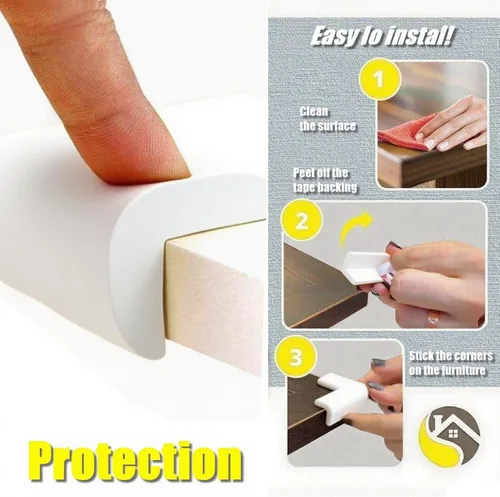 Vista 111 de Protectores de espuma compatibles con anclaje de pared para muebles, protectores de espuma para paredes, protectores de esquina con funciones