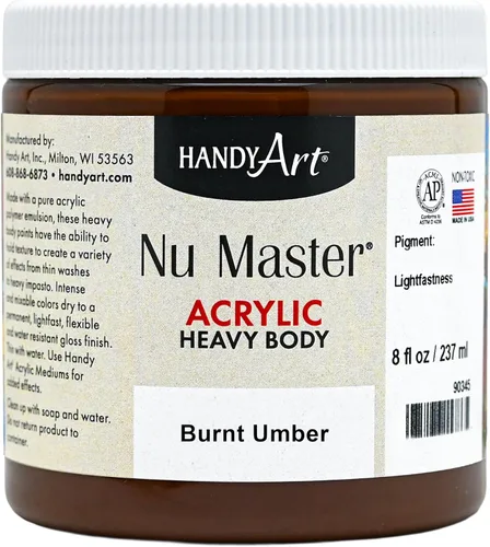Vista 10 de Handy Art Nu Master - Pintura acrílica de cuerpo pesado, 8 onzas, color rojo brillante