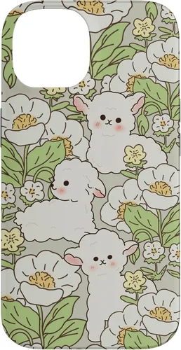 Vista 4 de Funda para iPhone 16 con diseño de oveja, cordero, margarita, granjero