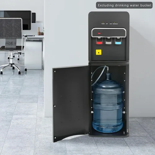 Vista 5 de Dispensador de agua de carga inferior, dispensador de enfriador de agua de carga inferior para botellas de 5 galones, dispensador de agua caliente