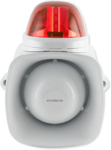 Vista 2 de Seco-Larm SH-816S-SQ/R Enforcer Sirena/estroboscópica con entrada de audio, rojo