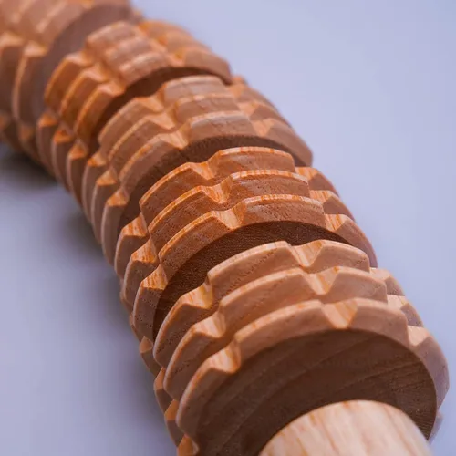 Vista 2 de Herramienta de madera curvada del masaje del rodillo del cuerpo, woodtherapy colombiano