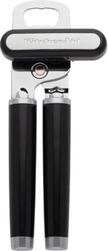 Vista 9 de KitchenAid Classic - Abrelatas y sacacorchos multifunción de fácil uso, rueda de corte de acero inoxidable ultra afilada, mangos ergonómicos suaves