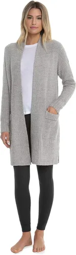 Vista 3 de Barefoot Dreams CozyChic Lite - Suéter largo de fin de semana Cardi, manga larga