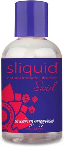 Vista 2 de Lubricantes Sliquid Swirl Glide íntimo natural, Sabor a mora y higo, 4.2 onzas