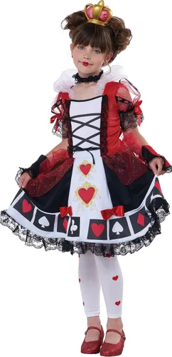 Vista 4 de Disfraz infantil de reina de corazones