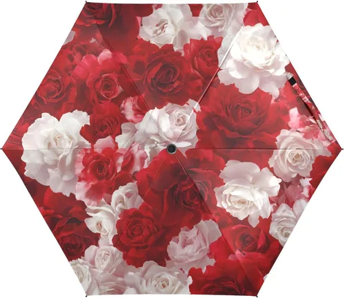 Vista 36 de Sombrilla de viaje plegable compacta con protección UV para 99% de protección UV, resistente al viento, a prueba de lluvia, pequeña sombrilla