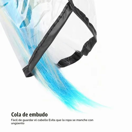 Vista 6 de Embudo de cabello para lavar el cabello, embudo de champú para el cabello, embudo para lavado en posición vertical, accesorio de plástico adecuado