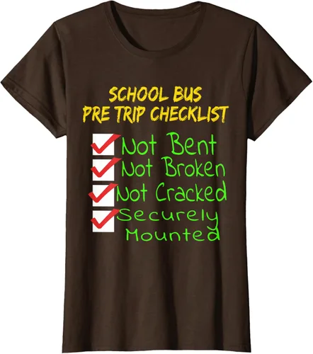 Vista 16 de Camiseta de camionero para conductor de autobús escolar CDL, Negro, S