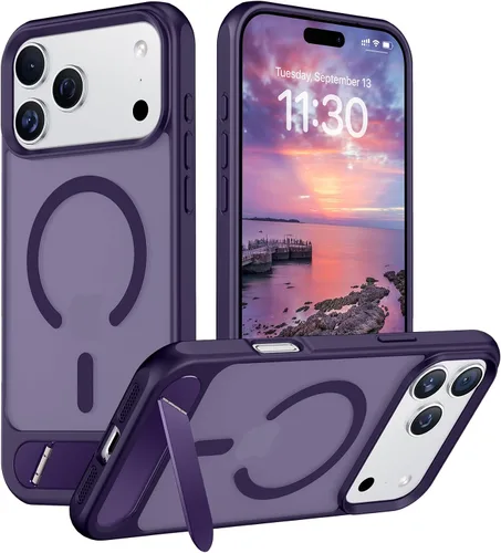 Vista 290 de Funda para iPhone 11 con compatibilidad magnética, [Soporte invisible incorporado][Compatible con MagSafe]