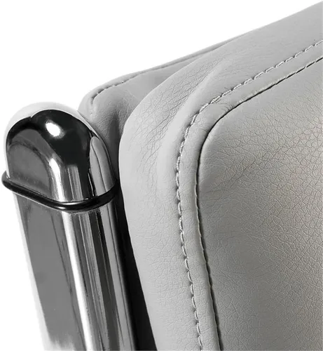 Vista 3 de Bush Business Furniture Silla ejecutiva Echo de cuero con respaldo alto en gris claro
