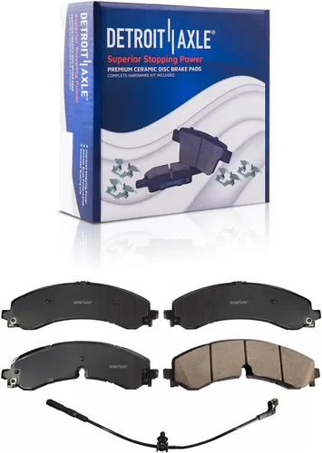 Vista 55 de Detroit Axle - Pastillas de freno para Avalanche Express Suburban Savana Yukon XL 1500 Chevy Tahoe GMC Cadillac Escalade, Pastillas de freno