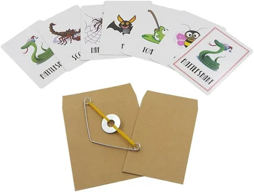 Vista 4 de MOMOMAGE 1 Unidades Animal Predicción Peligro Tarjetas Trucos de Magia Seleccionar Tarjeta en Envoltura Sellada Magia Cerca de la Calle Props Gimmick