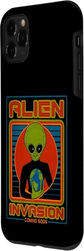 Vista 77 de Funda para iPhone 13 Pro Max Alien Invasion 1984 Tech Noir Distopía