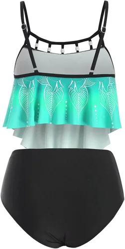 Vista 7 de MOKINGTOP Bikini para mujer conjunto de bikini triangular de dos piezas con puntada látiga para mujer