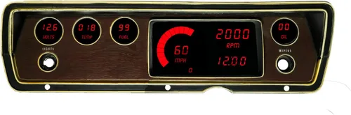 Vista 7 de Intellitronix Panel de medidor digital LED para Dodge Duster/Dart (1970-1976) DP1805B (azul)