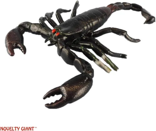 Vista 4 de Jumbo 7" Rubber Black Scorpion Novelty Prop
