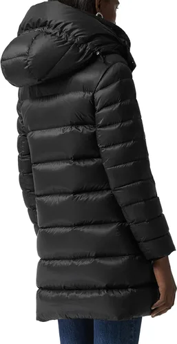 Vista 3 de Burberry Kington Archive - Abrigo acolchado con capucha, color negro, XL