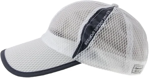 Vista 4 de Gorra De Béisbol Malla Transpirable unisex. Gorra con protección anti UV ajustable Snapback Tenis Golf Running Pesca Ciclismo