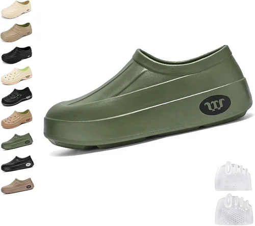 Vista 14 de Armadillo Zuecos para mujeres y hombres, zapatos de chef Armadillo, zuecos cómodos antideslizantes, zapatos de chef para mujeres y enfermeras