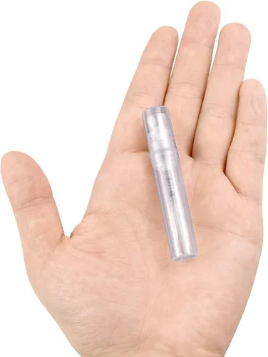 Vista 8 de Thyores Mini botella de espray de 50PCS 0.1 fl oz, atomizador de botella de Contenedor recargable de limpieza adecuado para viajes, aceites