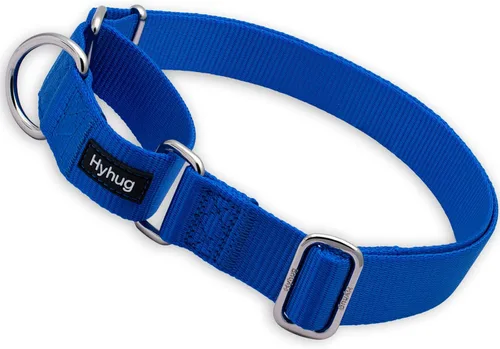 Vista 45 de Hyhug Collar Martingale para perros pequeños, color verde, resistente a prueba de escape, nailon duradero, sin hebilla, ideal para entrenamiento