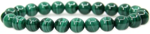 Vista 47 de Amandastone Pulsera elástica de cuentas redondas de 0.315 in con piedras preciosas naturales de 7 pulgadas