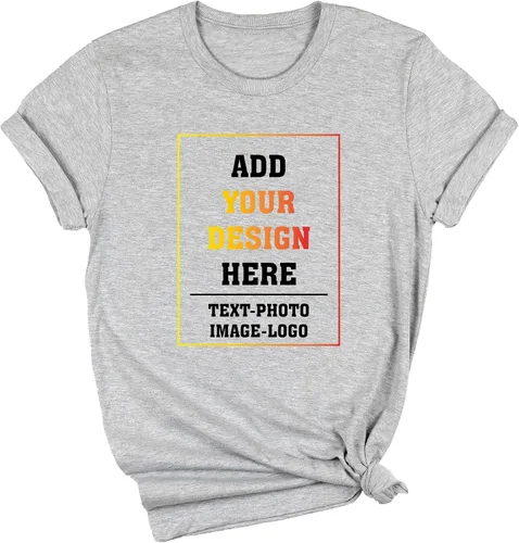 Vista 2 de Camisas personalizadas Diseña tu propio diseño, camiseta con logotipo, camiseta con foto personalizada, camisas personalizadas, crea tus propias