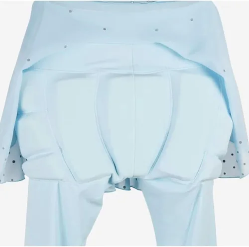 Vista 2 de Patinaje artístico Pantalones de protección de cadera para niñas, rendimiento de competición de tres colores con diamantes
