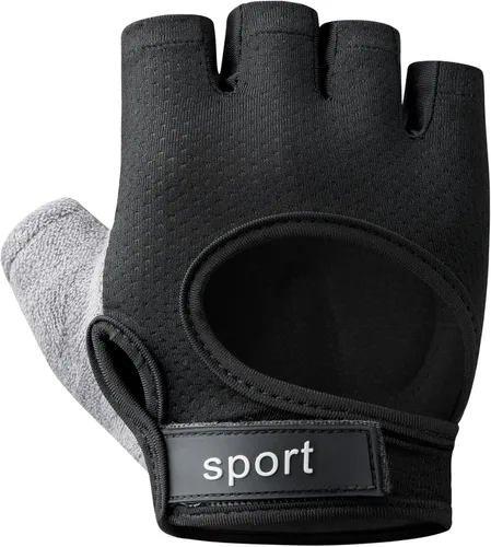 Vista 2 de Guantes de levantamiento de pesas para mujeres y hombres, protegen las manos y reducen la presión de la muñeca para gimnasio, entrenamiento