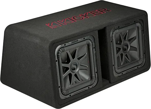 Vista 5 de KICKER 45DL7R122 L7R 12" Subwoofers duales+paquete de subcaja ventilada con amplificador mono Rockville+kit de amplificador (3 artículos)