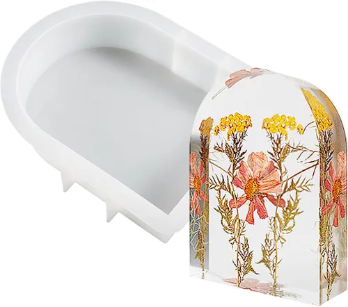 Vista 12 de Cayway Moldes de silicona con forma de corazón grande para flores, fundición de resina, boda de bricolaje, decoración del hogar