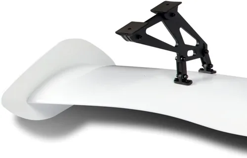 Vista 3 de Alerón de maletero ajustable pintado blanco brillante de ajuste universal con kit de accesorios, alerón de maletero ajustable tipo 1 pintado negro