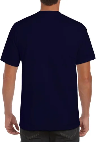 Vista 2 de Gildan Camiseta con bolsillo de algodón ultra para hombre, Azul
