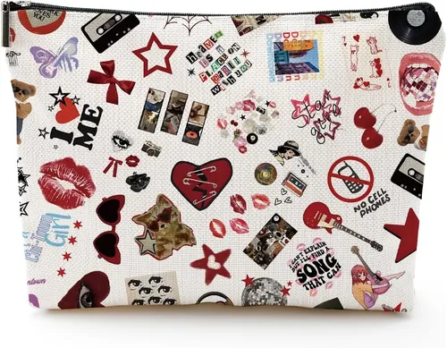 Vista 7 de Hola otoño regalos temáticos bolsa de cosméticos para mujeres, regalos de Acción de Gracias, pequeño maquillaje de viaje, regalos de otoño, ideas
