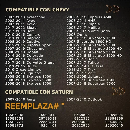 Vista 2 de HQPASFY Sensor TPMS de presión de neumáticos de 315 MHz, compatible con Chevy Silverado/Tahoe 2006-2019, Cadillac Escalade, GMC Sierra/Yukon, Buick