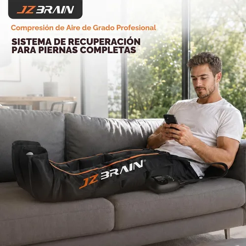 Vista 2 de JZBRAIN Botas de recuperación de piernas con compresión de aire: Dispositivo de sistema de compresión secuencial de doble potencia con sensor