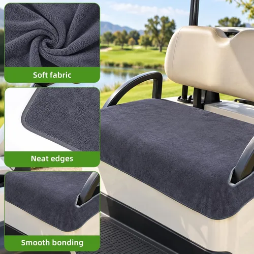 Vista 4 de Funda de asiento de carrito de golf, manta de microfibra para asiento de carrito de golf, protector de asiento de carrito de golf suave, accesorios