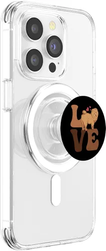 Vista 3 de Chow Chow Dog LOVE PopSockets MagSafe PopGrip para iPhone