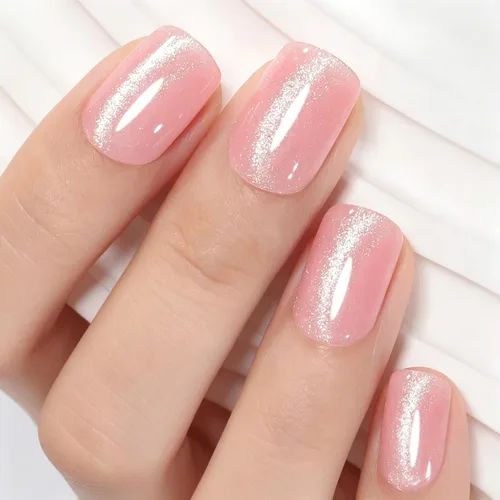 Vista 31 de YTD Likomey - Juego de esmaltes de uñas de gel de ojo de gato, 8 colores con purpurina magnética de cristal, borgoña, rojo, negro, verde, ciruela
