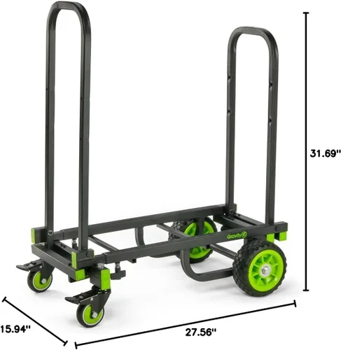 Vista 8 de GRAVITY STANDS Carrito multifuncional (mediano) (CART M 01 B), negro