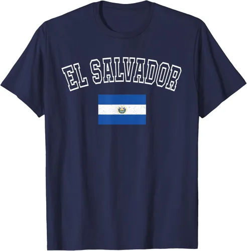 Vista 72 de Camiseta vintage con diseño de la bandera de El Salvador