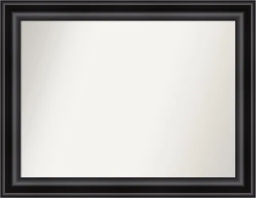Vista 522 de Amanti Art Espejo personalizado, espejo de baño negro puente, espejo de pared o espejo de tocador de baño sobre el fregadero (26 x 26 pulgadas)