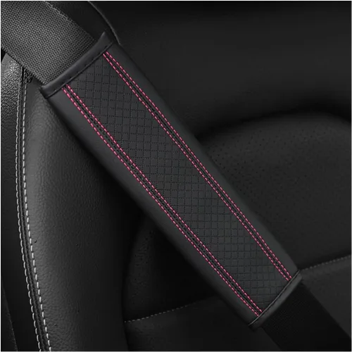 Vista 15 de Osilly 2 piezas de fundas para cinturón de seguridad de coche, protección de hombro de fibra de carbono, cojín suave para cinturón de seguridad