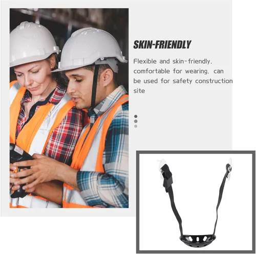 Vista 5 de BESPORTBLE Correa de barbilla para casco industrial, correa universal para casco de seguridad, repuesto para casco de construcción