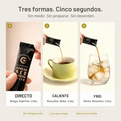 Vista 4 de Extracto de ginseng rojo coreano de 1,500 mg, 30 barras Ginsenósidos de raíz de 6 años para energía, enfoque, apoyo inmunológico Sin cafeína